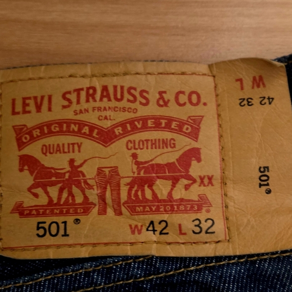 Men's Dark Blue Jeans - Picture 3 of 6